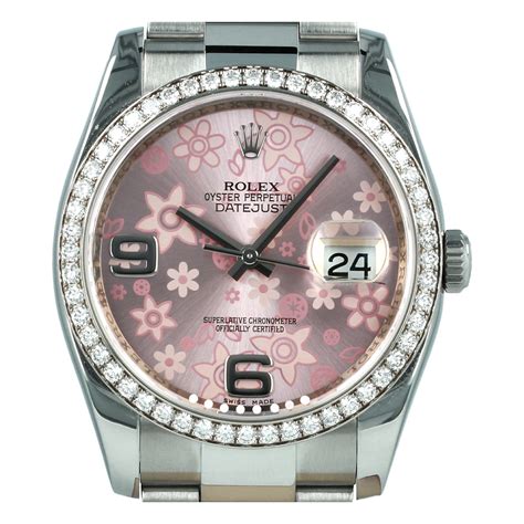 rolex pink floral price|pink Rolex price.